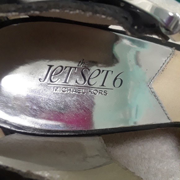 Michael Kors Jet Set 6 Wedge Sandals 9.5 - Picture 6 of 8